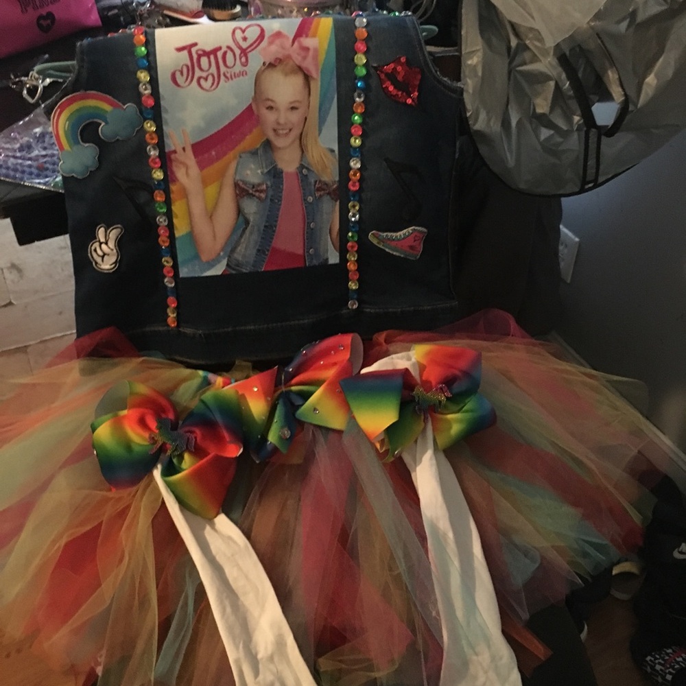 JOjo outfit made by me tutu and vest